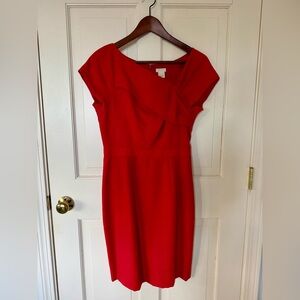 J. Crew Origami Dress - Orange Wool Sz 2 EUC